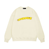 Purple Brand Sweatshirt Loose Crew Neck Sweater