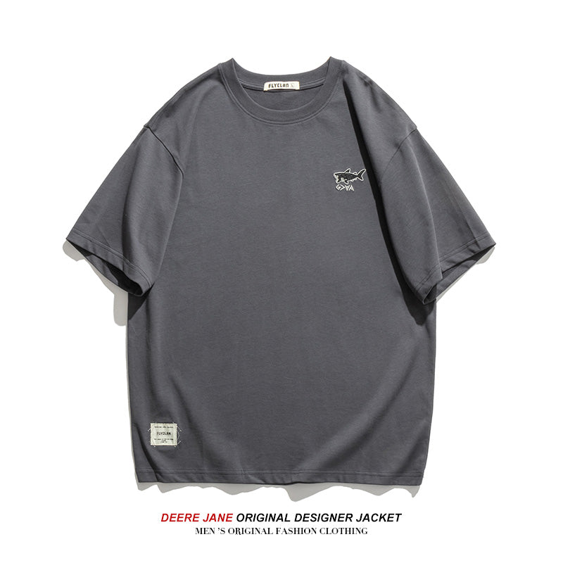 Men T-Shirts Summer Short Sleeve T-shirt Loose All-Matching T-shirt