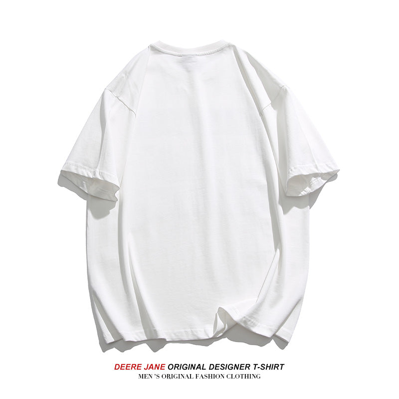 Men T-Shirts Short-Sleeved T-shirt Men Summer Pure Cotton Loose Leisure All-Matching