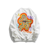 Crew Neck Sweatshirts for Men Men's Vintage Sweater Men's Capless round Neck