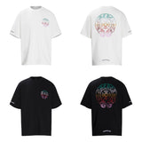 CHH Chrome Heart T Shirts Horseshoe Sanskrit Cross Color Hot Diamond Short Sleeve T-Shirt