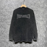 Purple Brand Distressed Long Sleeve Shirt Fashion Distressed Loose Long-sleeved Top