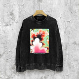 Purple Brand Distressed Sweatshirt Retro Vintage Crew Neck Sweater