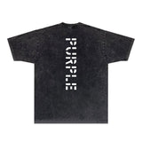 Purple Brand Distressed T Shirts Short Sleeve