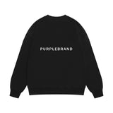 Purple Brand Sweatshirt Loose Crew Neck Sweater