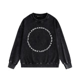 Purple Brand Distressed Sweatshirt Retro Vintage Crew Neck Sweater