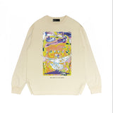 Purple Brand Long Sleeve T-Shirt Fashion Loose Long Sleeve Top