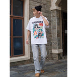 Rock Star T Shirt T-shirt Ramons Band Rock American Portrait Loose Short Sleeve