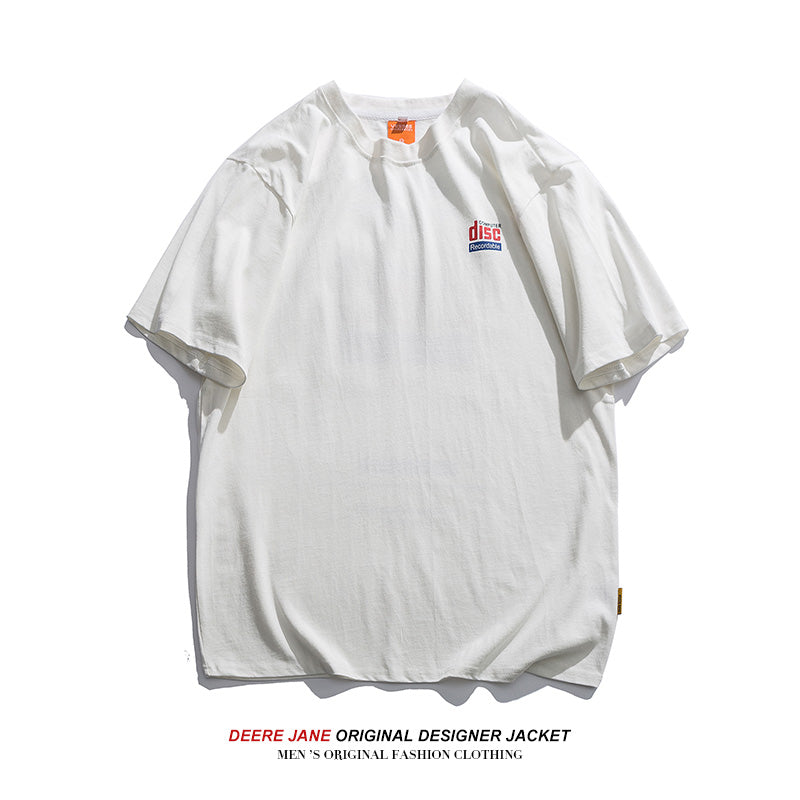 Men T-shirt Summer Cotton Short Sleeve T-shirt Men's Loose All-Match Casual