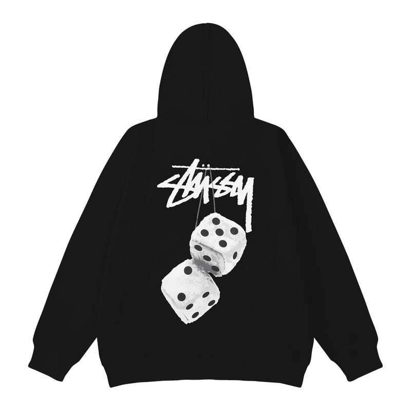 Stussy Hoodie Embroidered Fleece Fashion Hooded Sweater