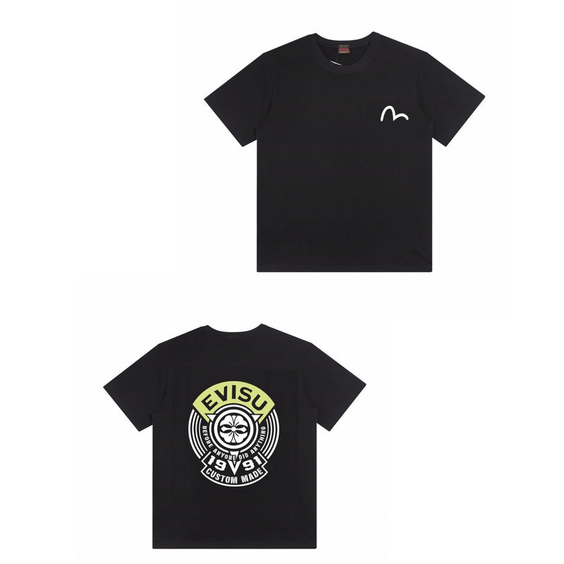 Evisu T Shirts Loose Versatile Casual T-Shirts