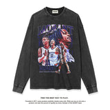 Nba Long Sleeve Shirt Loose Cotton Fashion