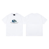 Synaworld T Shirts central cee coin letter print casual loose t-shirt