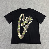 Corteiz T Shirt Vintage Printed Men and Women Loose Casual