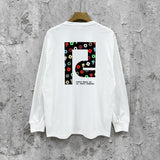 Purple Brand Long Sleeve T-Shirt Fashion Loose Long Sleeve Top