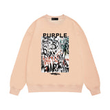 Purple Brand Sweatshirt Loose Crew Neck Sweater