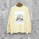 Purple Brand Long Sleeve T-Shirt Fashion Loose Long Sleeve Top