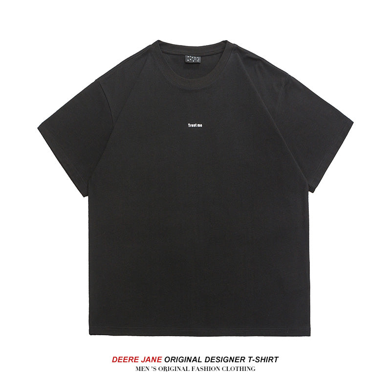 Men T-Shirts Loose All-Match Casual Short-Sleeved T-shirt Male Half Sleeve