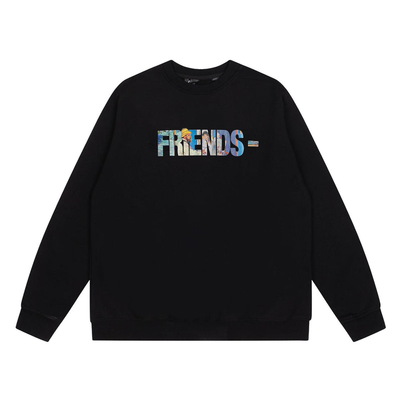 Vlone Sweatshirts Autumn/Winter Print Crew Neck