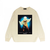 Purple Brand Long Sleeve T-Shirt Fashion Loose Long Sleeve Top