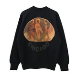 Jesus Is King Sweatshirt Kanye Jesus Is King Sweater High Street Loose round Neck Sweater