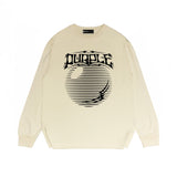 Purple Brand Long Sleeve T-Shirt Fashion Loose Long Sleeve Top