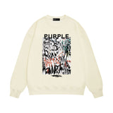 Purple Brand Sweatshirt Loose Crew Neck Sweater