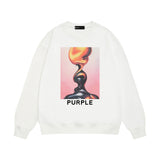 Purple Brand Sweatshirt Loose Crew Neck Sweater