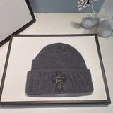 Chh Chrome Heart Beanie Vintage Cross Wool Knitted Hat