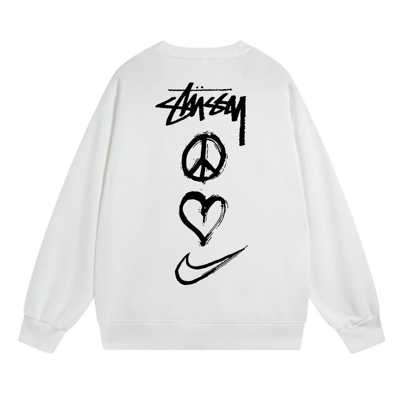 Stussy Sweatshirts Crew Neck Fleece Sweater