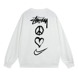 Stussy Sweatshirts Crew Neck Fleece Sweater