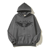 Hellstar Hoodie Halloween Demon Printing plus Velvet Hoodie