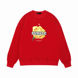 Purple Brand Sweatshirt Loose Crew Neck Sweater