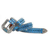 Hip-hop punk rhinestone belt y2k punk style