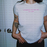 Vintage Y2g Shirts Summer Women's Short-Sleeved Letter T-shirt