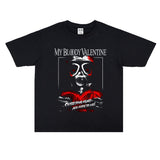Rock Star T Shirt My Bloody Valentine's Day Band Printed Cotton T-shirt Short Sleeve