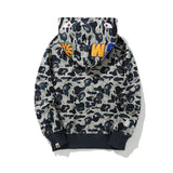 Bathing Ape Hoodie Shark Cookies Camo Cardigan Zip Hooded Sweater Hoodie Jacket