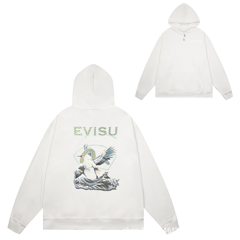 Evisu Hoodie Fushen hooded sweater autumn winter