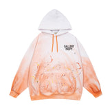Gallery Dept Hoodie hand-painted paint point gradual change tie-dye hooded sweater