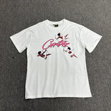 Corteiz T Shirt Short Sleeve Letter Flower