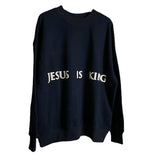 Jesus Is King Sweatshirt Cpfm Kanye High Street Velvet Padded Loose Men's and Women's Fog round Neck Sweater