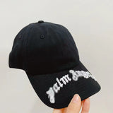 Palm Angels hats embroidered letter logo baseball cap