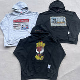 Mens Vintage T-Shirts Purey American Wash Make Old Mickey Cartoon Vintage Print Casual Hooded