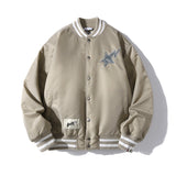 Bathing Ape jacket winter embroidery star baseball air force cotton jacket
