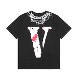 Vlone T Shirts Short-Sleeved Men's and Women's High Street Bottoming Shirt T-shirt