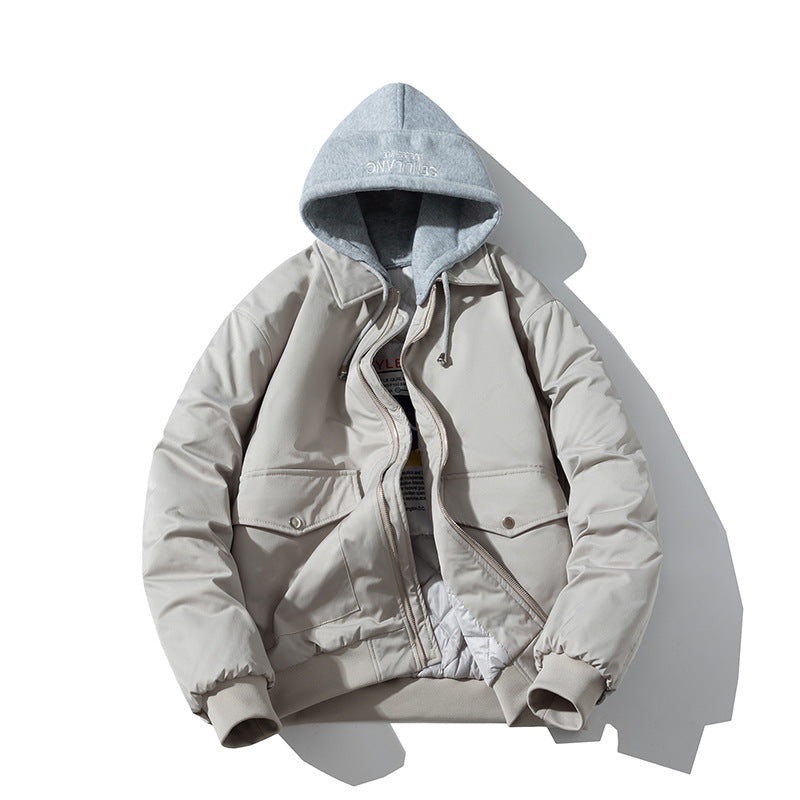 Mens Vintage Jackets Jacket Padded Workwear Jacket Trendy Baseball Uniform