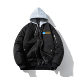 Mens Vintage Jackets Baseball Jacket Hooded Street Tide Cotton Jacket