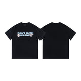 Synaworld T Shirts central cee Short Sleeve Classic Letter Print Loose Casual T-Shirt