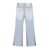 Gallery Dept Jeans hand-painted splash ink paint point matching denim trousers