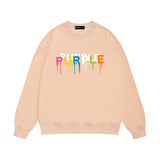 Purple Brand Sweatshirt Loose Crew Neck Sweater